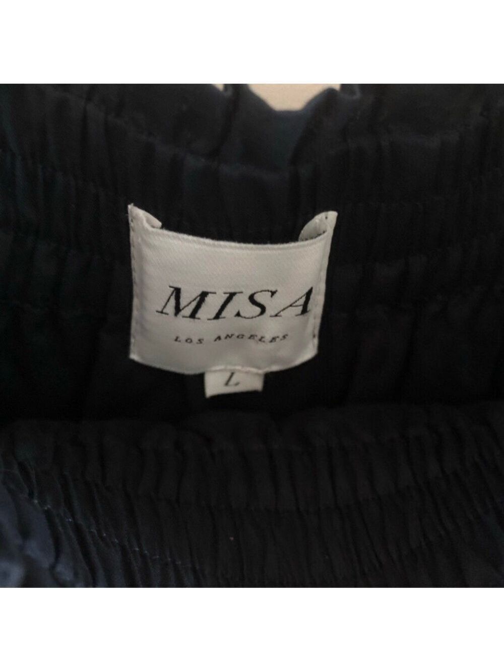 MISA Los Angeles Gia off the shoulder minidress tassel trim size L (unworn) - Picture 5 of 9